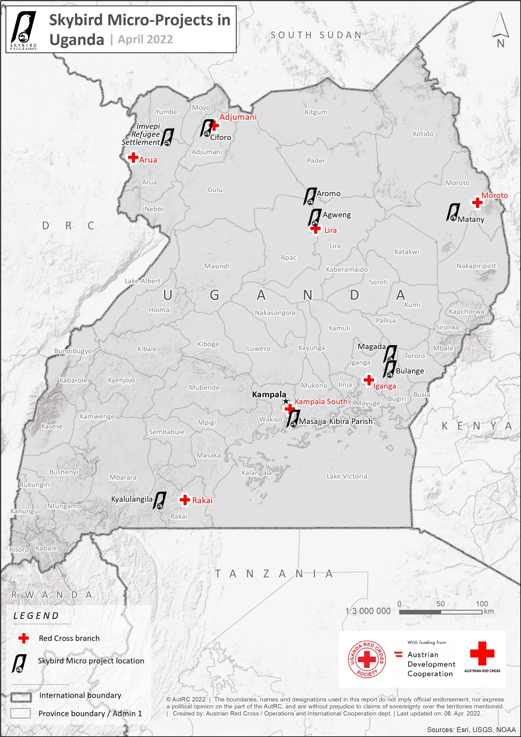 Micro Projects Map Uganda 2022
